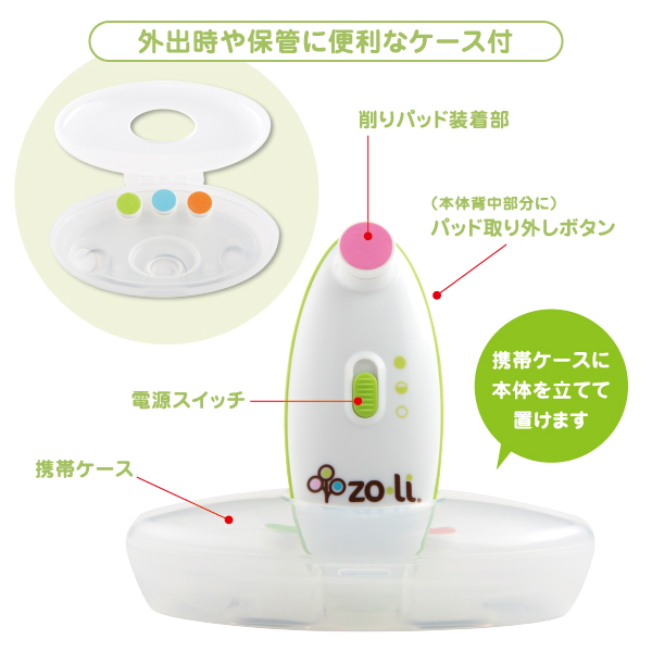 電動ネイルトリマーバズビー専用取り替えパッド